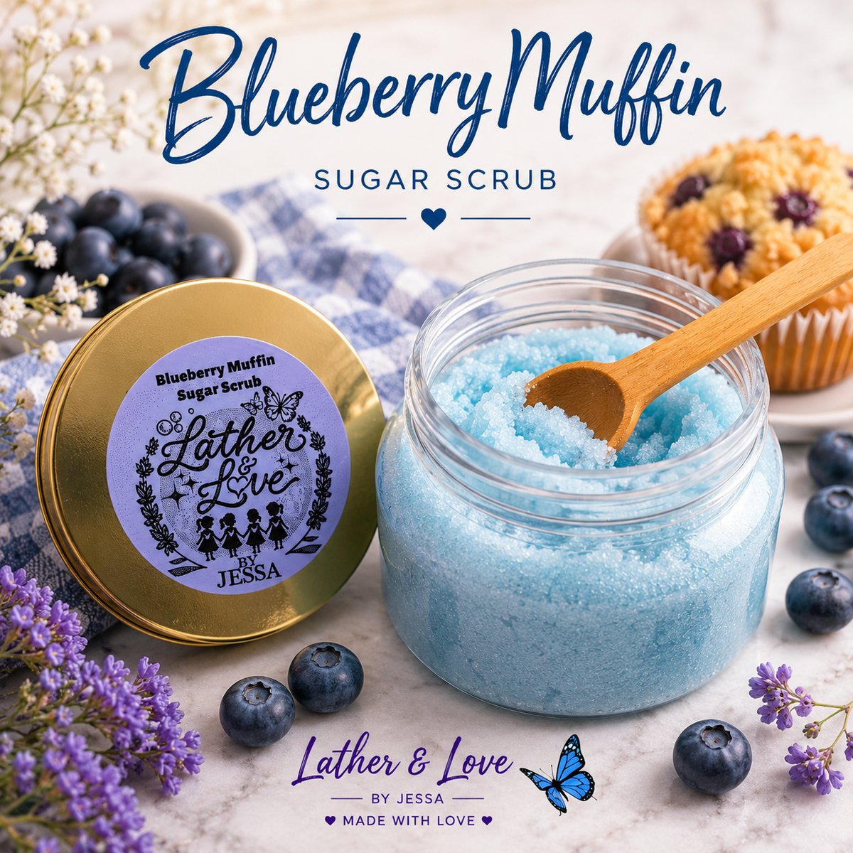 Blueberry Muffin Sugar Scrub 🫐🧁🛀